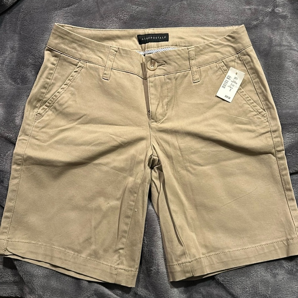 Khaki color 6” shorts. Aeropostale brand size 2